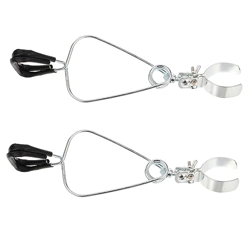 Kisangel 2pcs Reptile Lamp Stand Heat Lamp Bracket Adjustable Clamp Light Holder for Aquarium Turtle Accessories