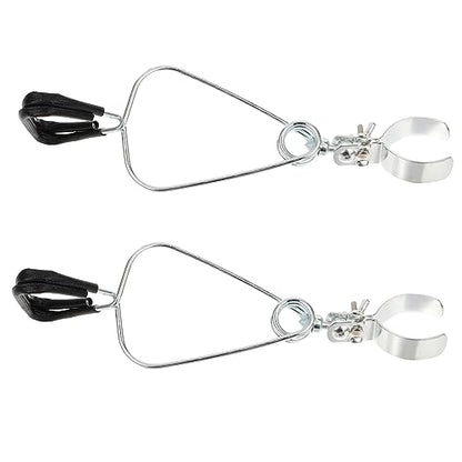 Kisangel 2pcs Reptile Lamp Stand Heat Lamp Bracket Adjustable Clamp Light Holder for Aquarium Turtle Accessories