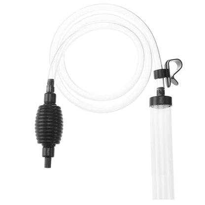 5ft Aquarium Siphon Vaccum Cleaner Fish Tank Water Changer for Cleaning Gravel & Sand - size: 5ft