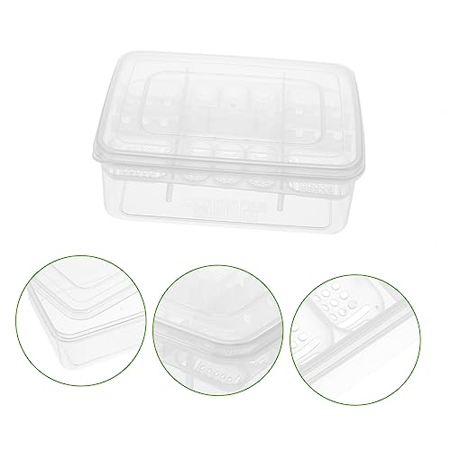 Plastic Reptile Egg Incubator 16 Grids Gecko Lizard Incubation Box Easy Observation Lightweight for Travel