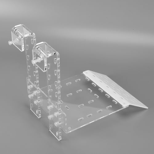 Zerodis Turtle Basking, Transparent Tortoise Resting Terrace Aquatic Reptile Basking Turtle Hanging Ramp Climbing Shelf for Aquarium(TC) - color: Tc