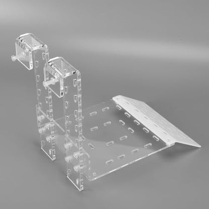 Zerodis Turtle Basking, Transparent Tortoise Resting Terrace Aquatic Reptile Basking Turtle Hanging Ramp Climbing Shelf for Aquarium(TC) - color: Tc