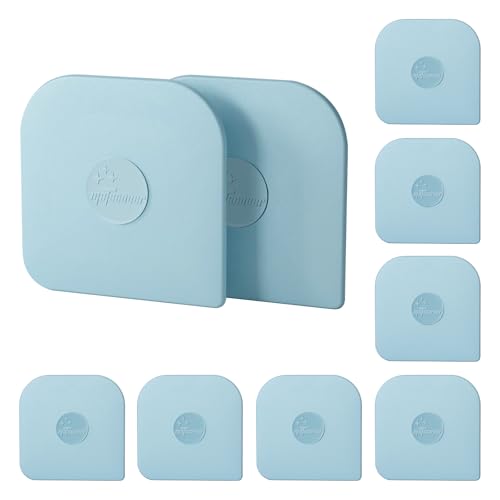 Pan Scraper, 10 Pcs Pot & Dish Scraper Plastic, Sturdy Scraper Kitchen Tool, Aqua | Pot Scraper Non Scratch for Cast Iron, Pot and Pan Cleaning, Food Scraper for Dishes, Home & Apartment Essentials, Aqua - color: Aqua, size: 10 Pcs