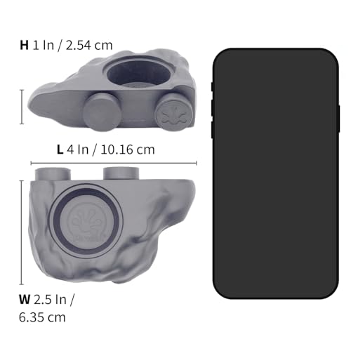 Pangea Gray Silicone Gecko Feeding Ledge & 100 .5oz Small Plastic Food & Water Cups Bundle