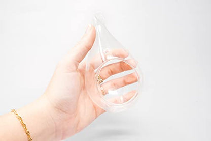 Glass Teardrop Beach Plant Terrarium - Air Plant, Sand, Starfish and Shell in Propagation Jar - Home and Garden Decor Plant Pot- Easy Care Indoor and Outdoor Plant Vase (3 Teardrop Set) - size: 3 Teardrop Set