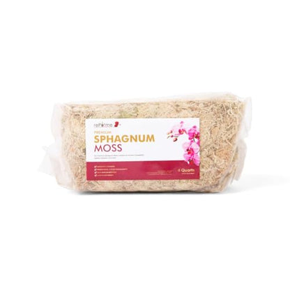 Premium Organic Sphagnum Moss, Orchid Moss - 4 Quarts (When Hydrated) - style: 4 Quarts