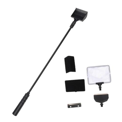 1set Fish Tank Cleaning Tool Aquarium Scraper Brush Net Sponge Spoon for Efficient Tank Maintenance Easy to Use Store Detach Aquarium Accessories for All