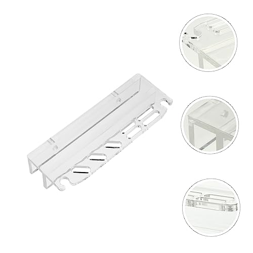 LIOOBO Aquarium Cleaning Tool Holder Acrylic Water Grass Stand Fish Tank Organizer