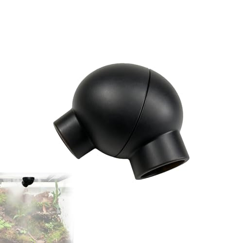 Terrarium Fogger Adapter Compatible with Reptile Enclosure Mister System, Dual Hose Connector Fits 20mm and 1in Tubing Magnetic Mount