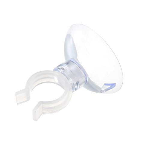uxcell Aquarium Suction Cup Clips Airline Tube Holders Clamps for Fish Tank Clear 13mm 6Pcs - size: 13mm