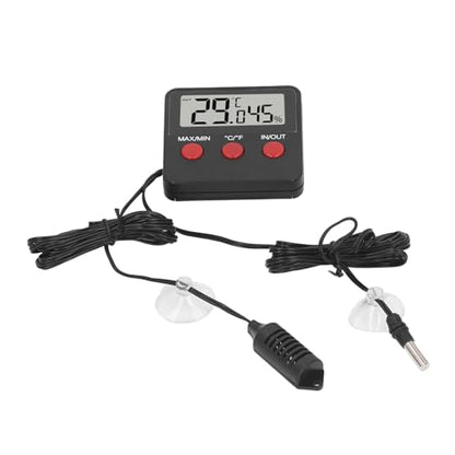 GOWENIC Mini Temperature and Humidity Meter, 2 Probe Digital Hygrometer, Incubator Temperature Monitor with Probe, and Humidity Gauge