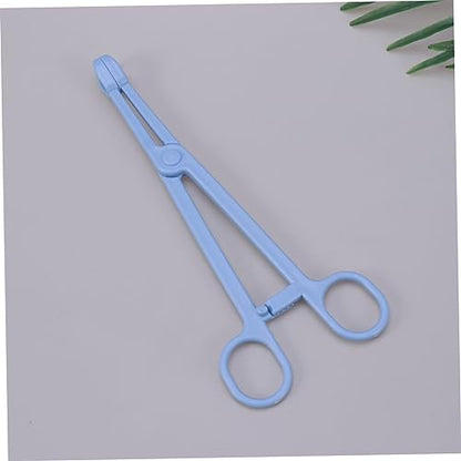 2pcs Plastic Reptile Stool Clamp for Easy Pet Waste Cleanup Stylish Scissors Design for Lizards Birds and Animals