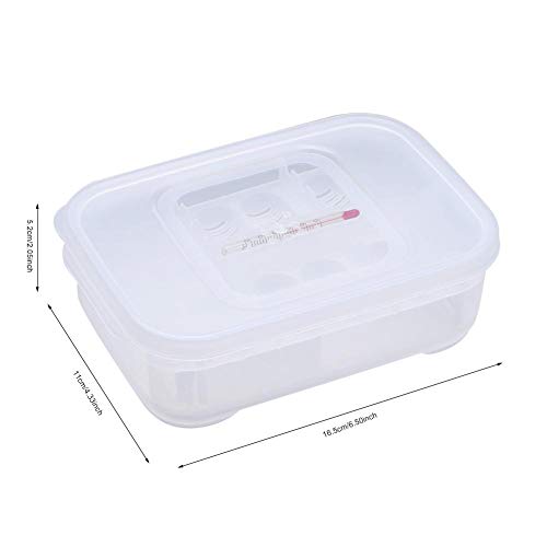 Reptile Breeding Box, Plastic Reptile Egg Incubators Hatchery Box with Transparent Lid for Hatching, Lizards, Lions Mane, Reptiles