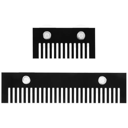 2Pcs Aquarium Overflow Comb for Fish Tank Detachable Acrylic Fish Barrier Accessory Prevent Fish Overflow for Aquatic Environments with Suction Cups