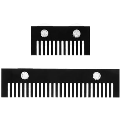 2Pcs Aquarium Overflow Comb for Fish Tank Detachable Acrylic Fish Barrier Accessory Prevent Fish Overflow for Aquatic Environments with Suction Cups