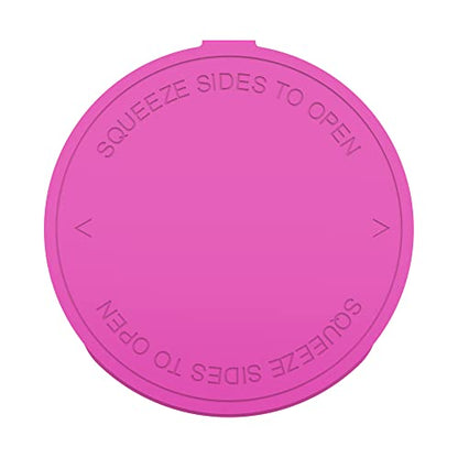 90 Dram CR Plastic Packaging Pop Top Containers - Child Resistant Travel Holder Vial Bottles - 60 qty (Pink) - color: Pink