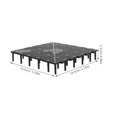 balacoo 20 Pcs Aquarium Undergravel Plate, Aquarium Bottom Plate, Fish Tank Sand Divider, PVC Sand Gravel Board for Fish Tank Accessory (Black)