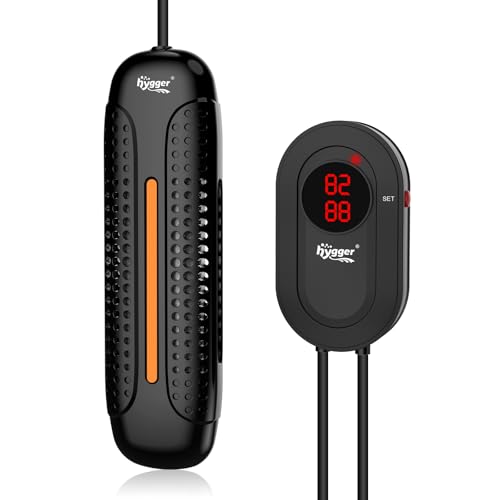 hygger 1000W Aquarium Heater with LED Controller, 105-238 Gallon Fish Tank | Anti-Cooking Fish Alarm, Auto Stop Heating Protection, Multiple Security Features, for Freshwater and Saltwater Tanks - size: 1000W for 105-238 Gallon