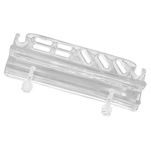 Aquarium Tool Organizer Rack Acrylic Fish Tank Storage for Cleaning Scissors Tweezers Easy Installation Design for Fish Tank Accessories