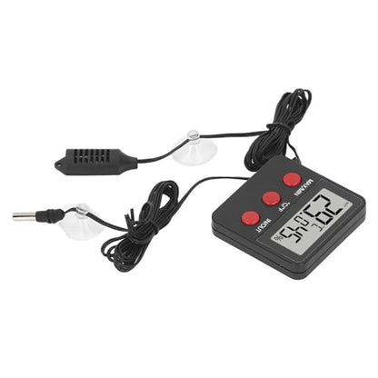 GOWENIC Mini Temperature and Humidity Meter, 2 Probe Digital Hygrometer, Incubator Temperature Monitor with Probe, and Humidity Gauge