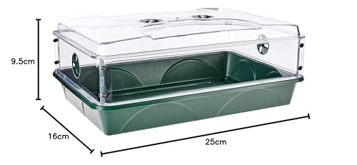 93774 Domed Propagator, 1 Height Extender, Green - size: 1 Side Extender with no Clip Set