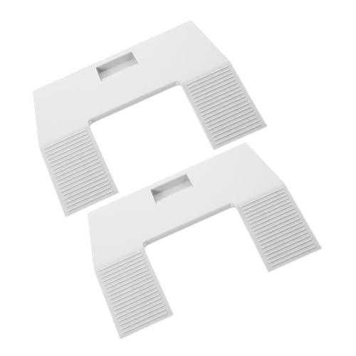 TOYANDONA 2pcs Turtle Basking Area Aquarium Accessories Sturdy Rocks for Tank Habitat Suction Cup - color: White