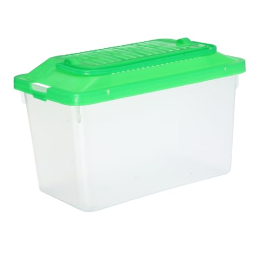 WOONEKY Portable Fish Tank Toy Plastic Fish Tank for Turtle Goldfish Box Reptile Habitat Turtle Nest Snake Storage Container Easy Cleaning