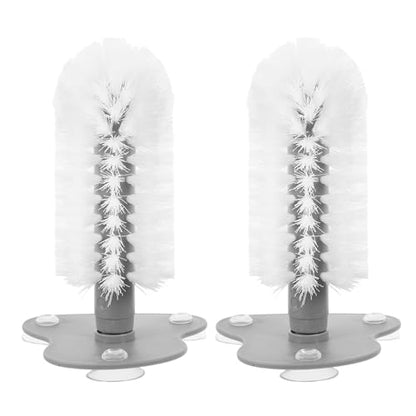 GLEAVI 2pcs Turtle Scrub Brush with Suction Cup for Aquarium Tank Gentle Cleansing Abs Shell Cleaning Brush for Turtle Easy to Clean Scratchers for Tank