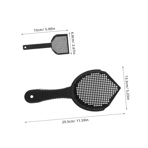 Totority 2pcs Cat Litter Scoop Set Ergonomic Handle Fine Sifting Design for Efficient Waste Removal in Cat Litter Boxes and Reptile Terrariums Multifunctional Cleaning Tool