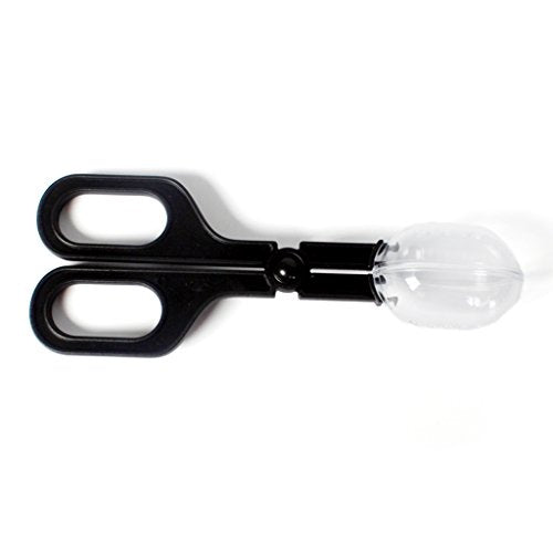 Feeding Scooper Poop Catching Clamp Spoon-Shaped Tips Feeder Tweezers for Snake Reptiles Tarantulas Supplies Pet Amphibians Health