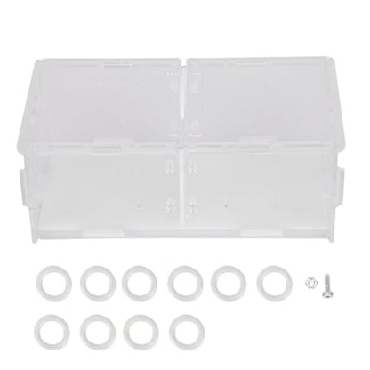 Acrylic Reptile Breeding Box, Feeding and Landscaping Box, Transparent with Movable Partition for Crickets and Small Reptiles