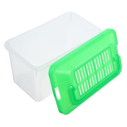 BESPORTBLE Portable Transparent Turtle Feeding Box for Aquatic Pets Lightweight Reptile Habitat and Tank for Travel and Outdoor Adventures