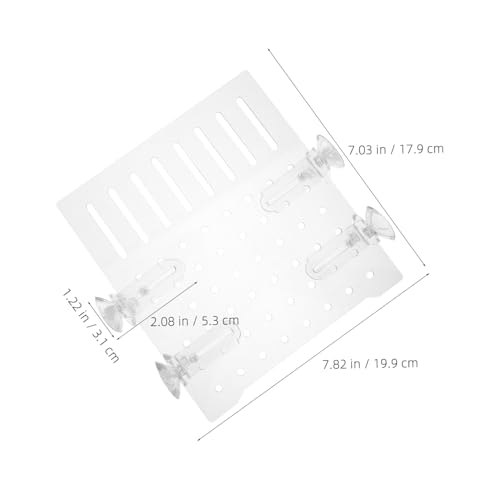 Clear Acrylic Fish Tank Divider Adjustable Aquarium Isolation Board with Micro Holes Easy to Clean Separator for Various Tank High and Fish Separation