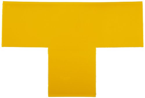 Mighty Line T3Y Floor Marker Tape T Shape 9-Inch by 6-Inch by 3-Inch, Yellow, Pack of 50 - color: Yellow