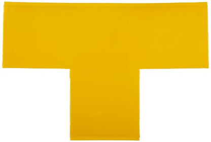 Mighty Line T3Y Floor Marker Tape T Shape 9-Inch by 6-Inch by 3-Inch, Yellow, Pack of 50 - color: Yellow