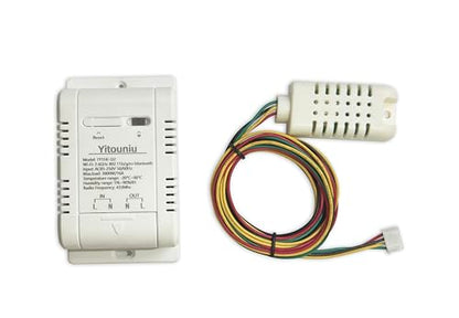 Tuya Smart WiFi 16A Temperature Humidity Switch Sensor Module with Energy Consumption Monitoring, APP Bluetooth Wireless Remote Control,Works with Alexa Google Home (Temperature Humidity) | Remote control, Bluetooth switch,AC85-250V Works with Alexa Googl