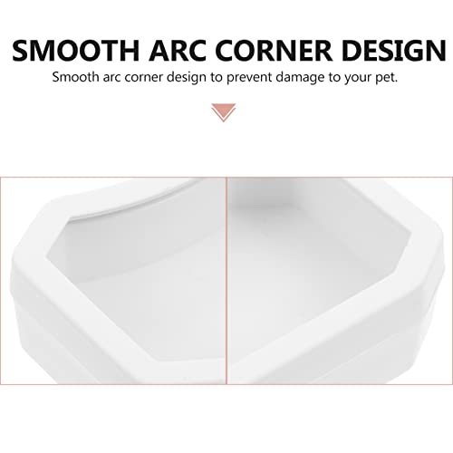 Crawling Toys Reptile Food Bowl Worm Dish: 10PCS Mini Plastic Reptile Water Feeder Bowl for Lizard Turtle Bearded Dragon Anoles Crested Gecko Hermit Black Accessories