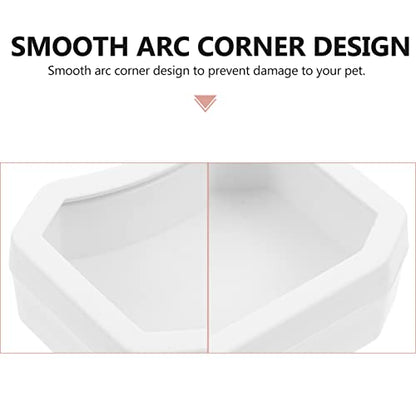 Crawling Toys Reptile Food Bowl Worm Dish: 10PCS Mini Plastic Reptile Water Feeder Bowl for Lizard Turtle Bearded Dragon Anoles Crested Gecko Hermit Black Accessories