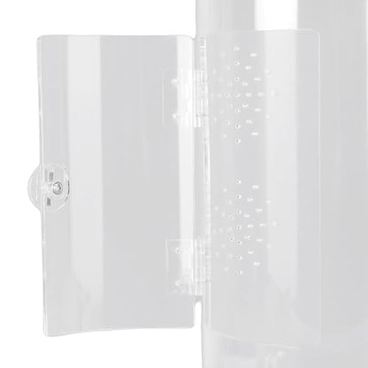 Cryfokt Tall Arboreal Tarantula Enclosure, Acrylic Jumping Spider Enclosure with Front Opening Door for Reptiles Lizards Snails, 6 x 6 x 12in Terrarium with Latch 360 Visibility