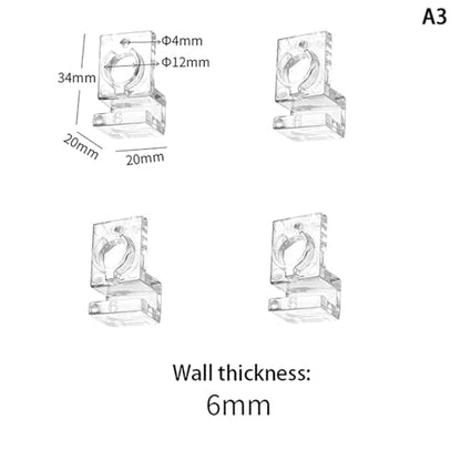 Aquarium lid Clips 8Pcs Fish Tank Acrylic Clips for 5.5mm~15mm Wall Thickness Aquarium Lid Cover Support Holder Bracket Clamp Stand Supplies(6mm) - color: 6mm