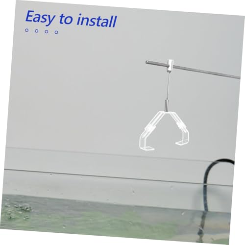 Abaodam 2pcs Aquarium Lamp Fixing Clip Stable Support for Fish Tank Reptile Terrarium Lighting and Versatile Light Holder Parts