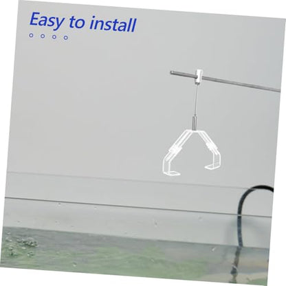 Abaodam 2pcs Aquarium Lamp Fixing Clip Stable Support for Fish Tank Reptile Terrarium Lighting and Versatile Light Holder Parts