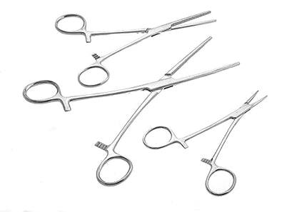 SURGICAL ONLINE Ultimate Hemostat Set, 6 Piece Ideal for Hobby Tools, Electronics, Fishing and Taxidermy (8", 6.25" and 5")