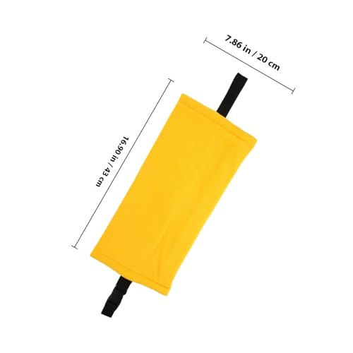 Toyvian Portable Reptile Carrying Bag for Bearded Dragon and Lizard, Breathable Yellow Pet Travel Carrier with Chest Strap for Small Reptiles and Amphibians