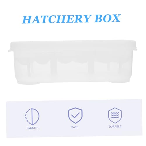 Happyyami Reptile Breeding Box Transparent Egg Incubator for Snakes Lizards Includes Thermometer Slot Efficient Hatching for Reptile Eggs