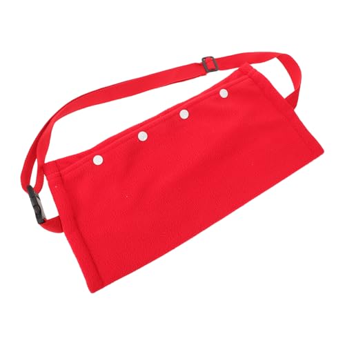COHEALI Reptile Travel Sling Bag Adjustable Soft Breathable Carrier for Small Lizards Chameleons Bearded Dragons Outdoor Travel Pouch Pet Transport Red