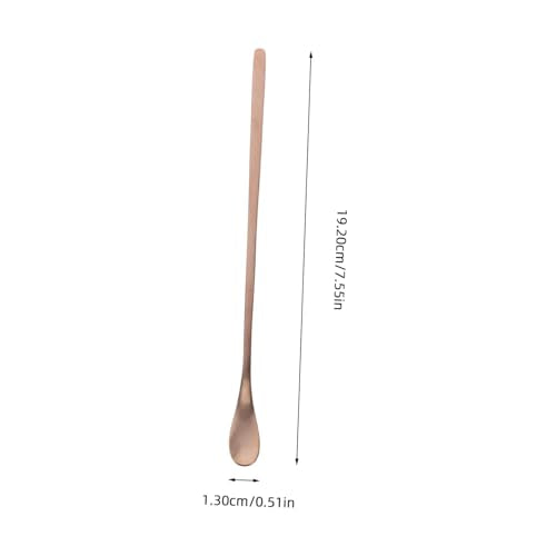 2pcs Stainless Steel Reptile Food Spoon Portable Small Animal Feeding Scoop for Lizards Geckos and Other Pets and Easy to Use Feeding Tool - color: Golden