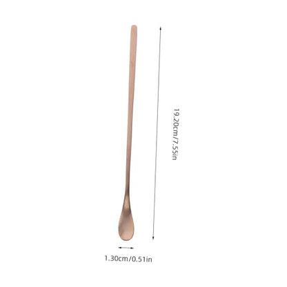 2pcs Stainless Steel Reptile Food Spoon Portable Small Animal Feeding Scoop for Lizards Geckos and Other Pets and Easy to Use Feeding Tool - color: Golden