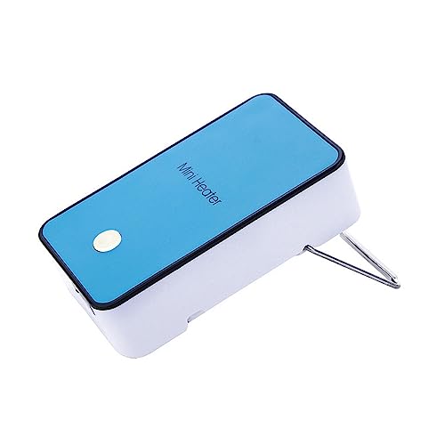 Safety Energy-saving Heater Mini Portable Electric Fan Heaters Air Warmer | for Room Office Desktop Blue - color: Blue