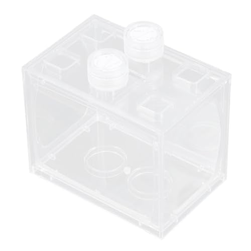 LED Acrylic Aquarium Terrarium Kit, Small Desktop Fish Tank with LED Light, Mini Ecosystem Tank for Home and Office Decor